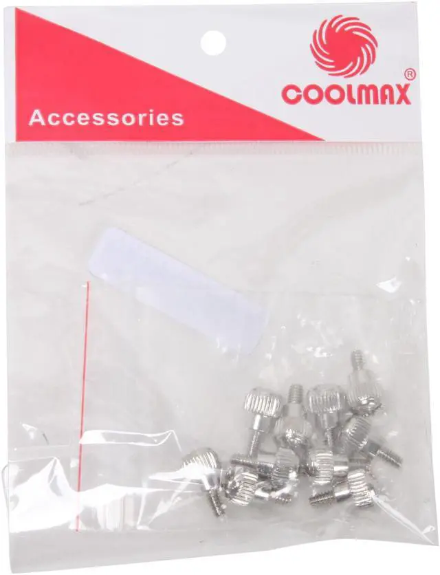 Main image of COOLMAX ThumbScrew SILV 10PK Thumb Screw (10 screws in a bag), SILVER Anodized