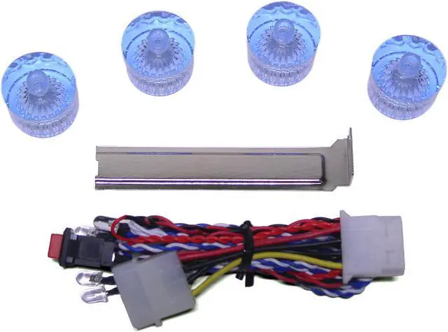 Main image of LOGISYS Computer LT405BL Computers Blue LED Acrylic Case Feet