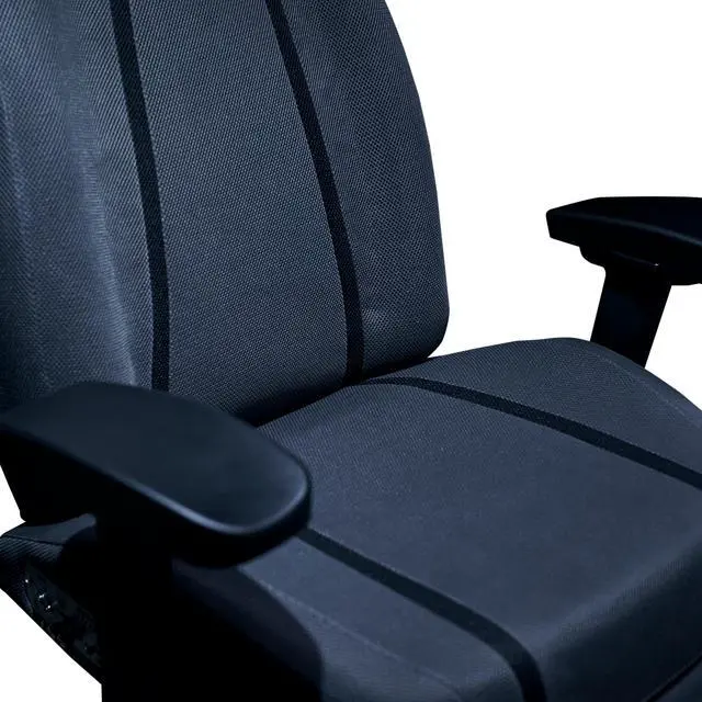 Alt view image 3 of 14 - Cooler Master Synk X Ultra Black Ergonomic Real-Time Tactile Immersion Chair, Retractable Leg Rest, All-in-one Controller, Breathable Fabric, Stable Rolling Base, Solid Structure (IXC-SX1-K-US1)