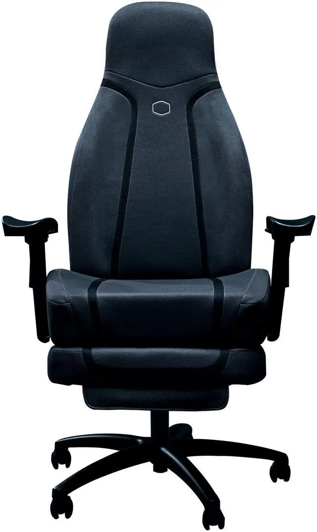 Main image of Cooler Master Synk X Ultra Black Ergonomic Real-Time Tactile Immersion Chair, Retractable Leg Rest, All-in-one Controller, Breathable Fabric, Stable Rolling Base, Solid Structure (IXC-SX1-K-US1)