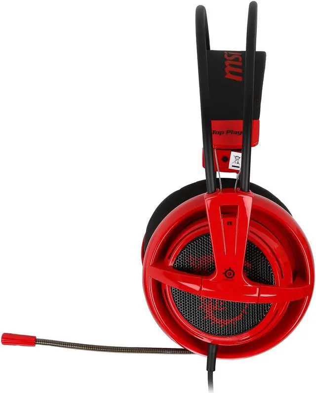 Alt view image 2 of 7 - SteelSeries Gift - Siberia V2 Headset-MSI Gaming Edition