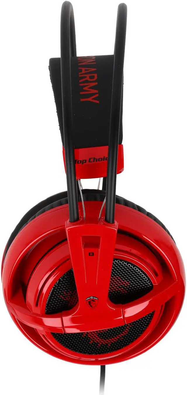 Alt view image 4 of 7 - SteelSeries Gift - Siberia V2 Headset-MSI Gaming Edition