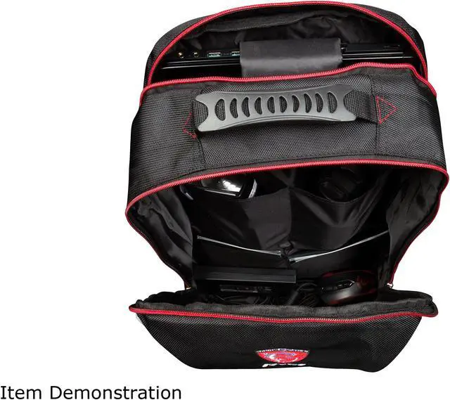 Alt view image 7 of 8 - MSI gift-Gaming backpack for 15"~17" Standard (Vacuum)