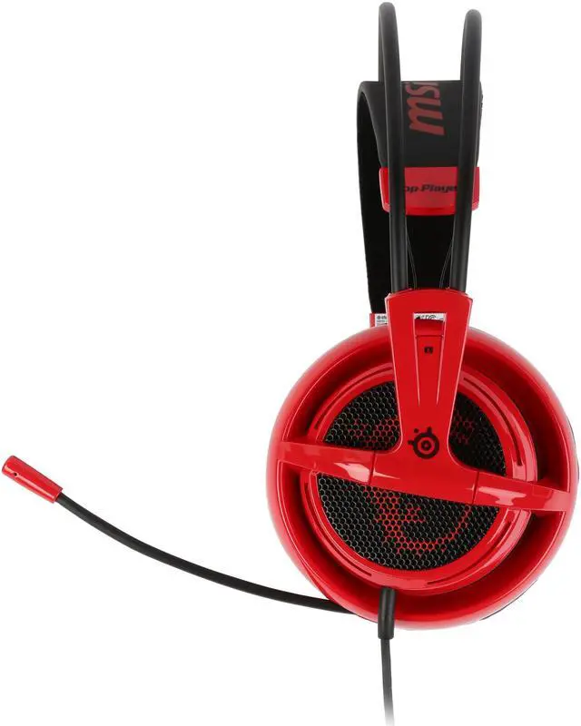 Alt view image 2 of 7 - MSI Siberia 200 Gaming Headset - Forged Red