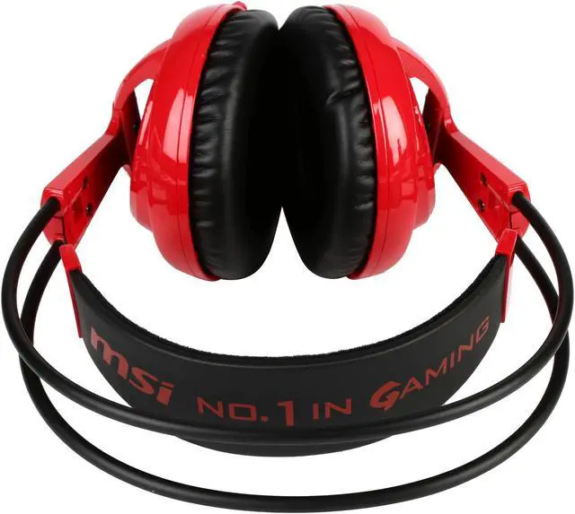Alt view image 5 of 7 - MSI Siberia 200 Gaming Headset - Forged Red