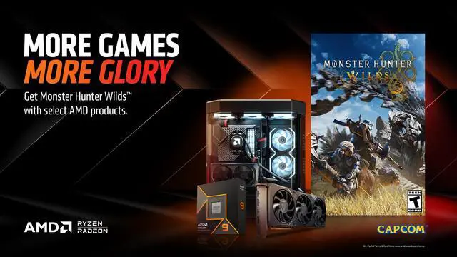 Main image of AMD Game Bundle with Monster Hunter Wilds