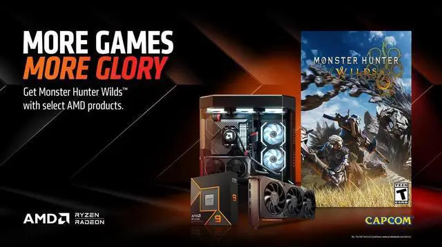 Main image of AMD Game Bundle with Monster Hunter Wilds
