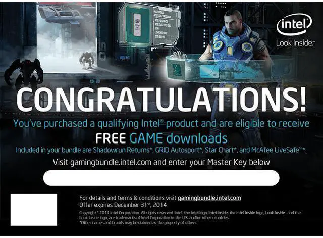 Alt view image 2 of 2 - Intel Gaming Bundle