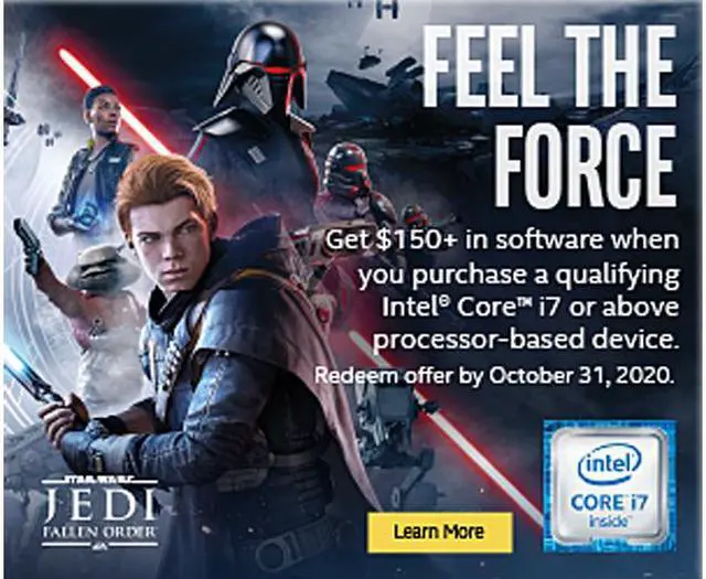 Alt view image 2 of 2 - Intel Galactic Gaming Bundle (STAR WARS Jedi: Fallen Order)