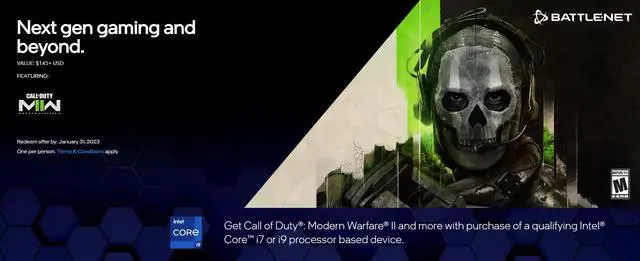 Main image of Intel Gift - Call of Duty Plus Bundle (i7 & i9)