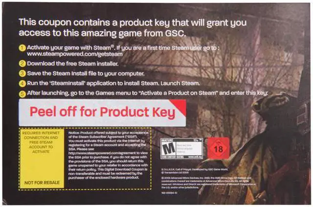 Alt view image 2 of 2 - XFX Gift - Game Coupon with game key for full version S.T.A.L.K.E.R: Call of Pripyat (Steam download)