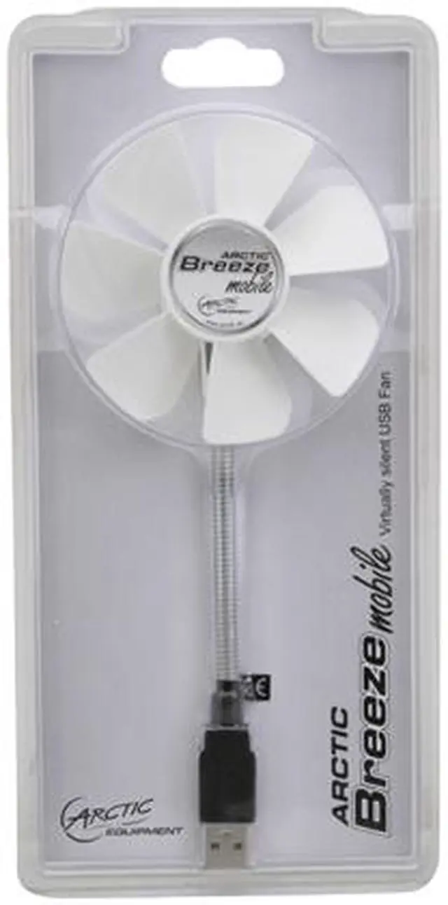 Alt view image 5 of 5 - ARCTIC Breeze Mobile USB-Powered 92mm Portable Fan, Portable Cooling Solution, Quiet Fan - White