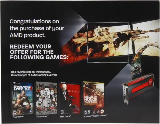 Main image of AMD Gift - 4-in-1 Game Coupon