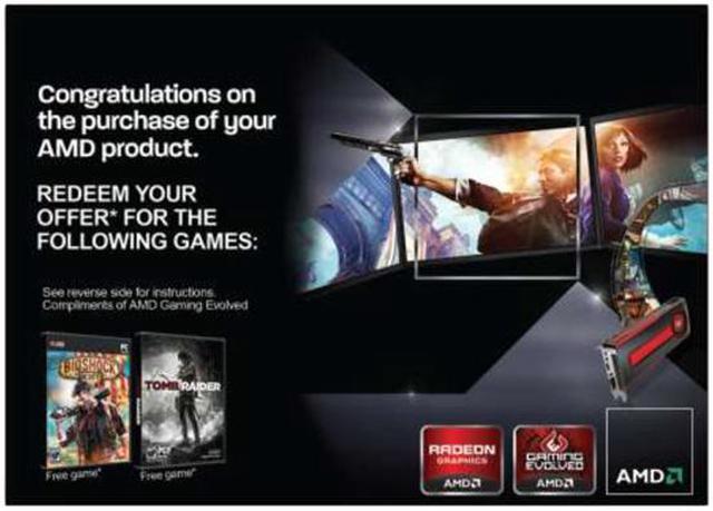 Main image of AMD Gift FARCRY3 Blood Dragon BIOSHOCK TOMB RAIDER