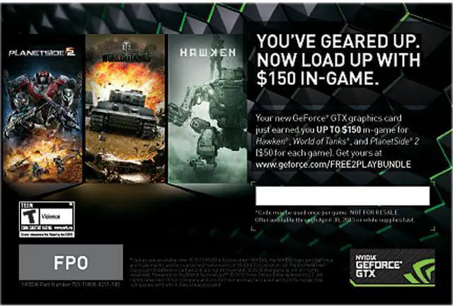 Main image of NVIDIA $150 value in-game coin coupon