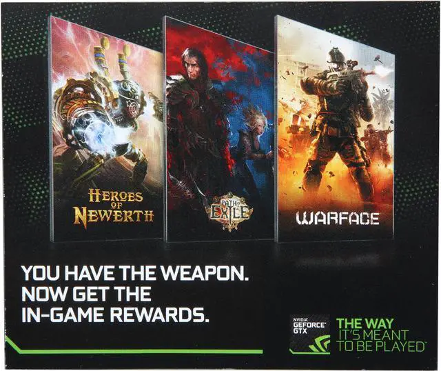 Main image of NVIDIA $150 In-Game for Warface, Path of Exile, and Heroes of Newerth