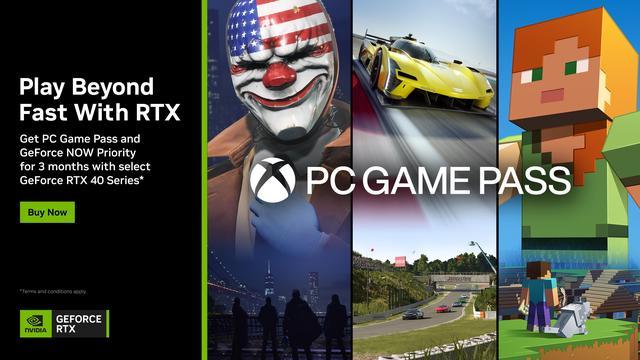 NVIDIA Gift - PC Game Pass and GeForce NOW Priority GeForce RTX 40 Series  Bundle 