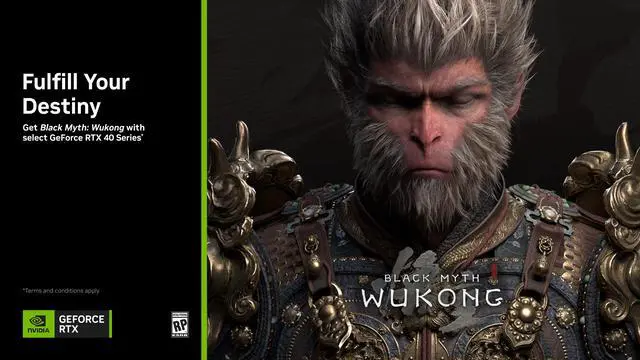 Main image of NVIDIA Gift - Black Myth: Wukong GeForce RTX 40 Series Bundle