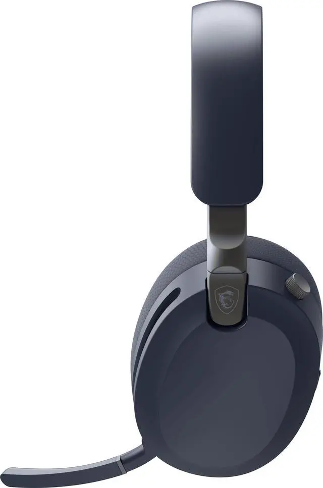 Alt view image 8 of 13 - MSI MAESTRO 500 WIRELESS Gaming Headset, 40mm Drivers, Foldable Design, Active Noise Cancellation, Multi Platform Compatible, Navy