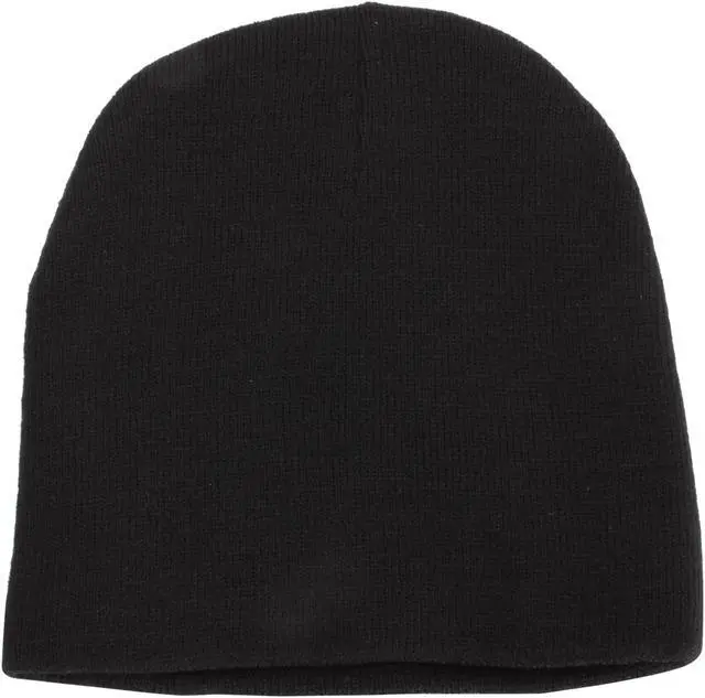 Alt view image 3 of 3 - Newegg.com Beanie Black with white out line Logo