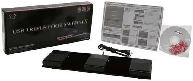 Alt view image 5 of 5 - Scythe USB-3FS-2 USB Foot Switch 2 Triple