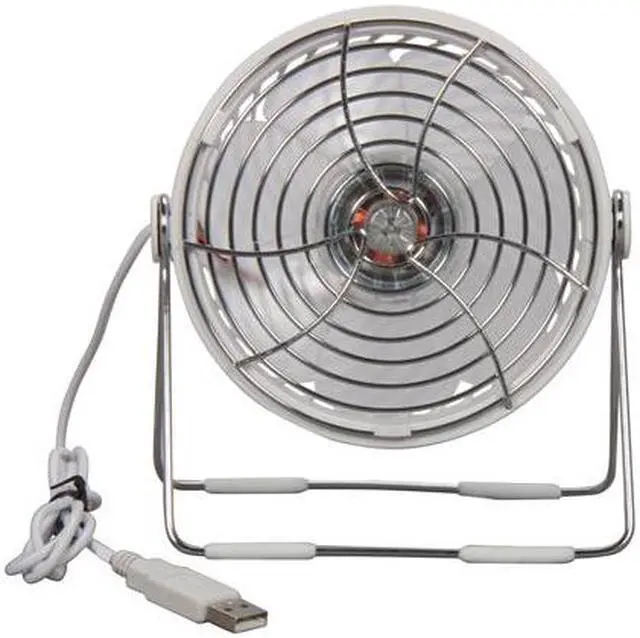 Alt view image 3 of 5 - Silverstone AP121W-USB Air Penetractor USB Powered Desktop Fan, White