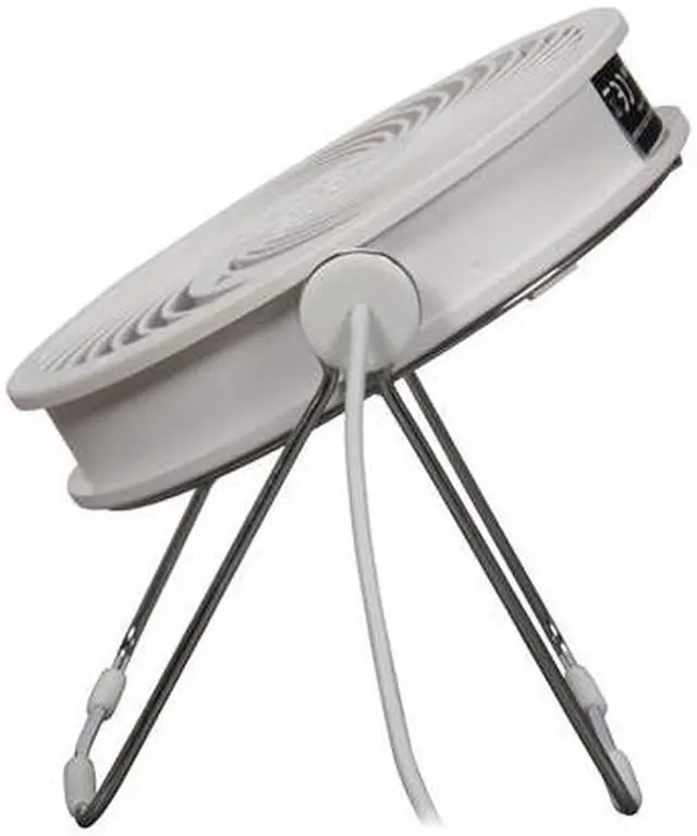 Alt view image 4 of 5 - Silverstone AP121W-USB Air Penetractor USB Powered Desktop Fan, White