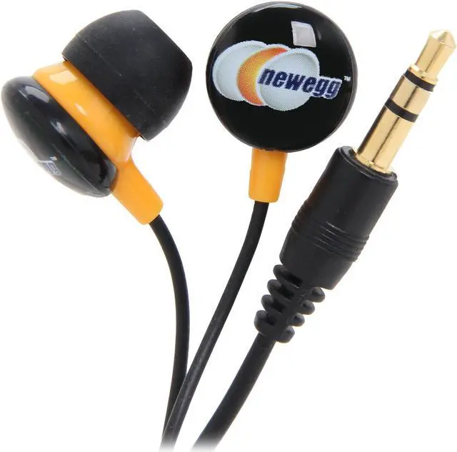 Main image of Newegg Gift - Ear Buds, Black/Orange