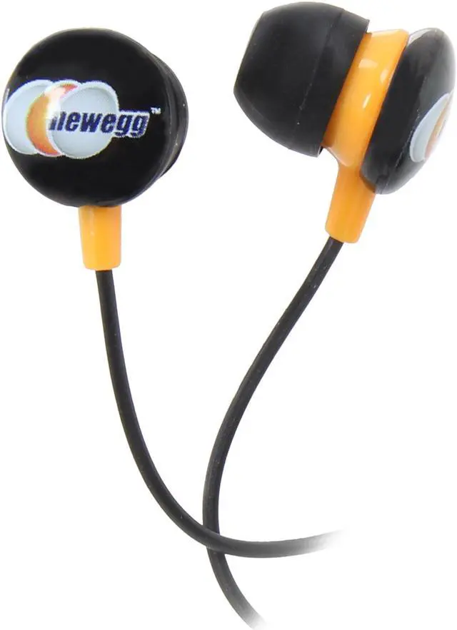 Alt view image 2 of 6 - Newegg Gift - Ear Buds, Black/Orange