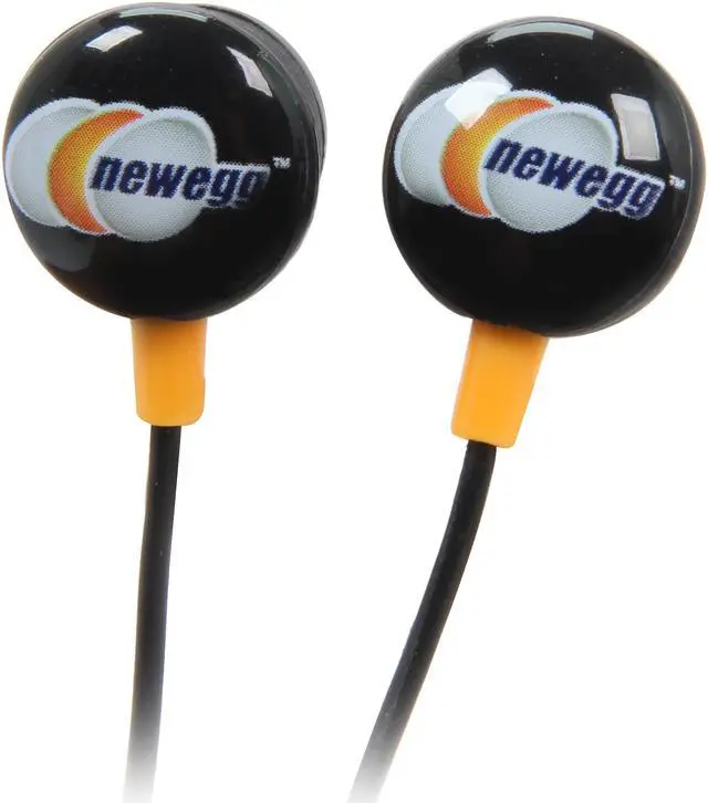 Alt view image 4 of 6 - Newegg Gift - Ear Buds, Black/Orange