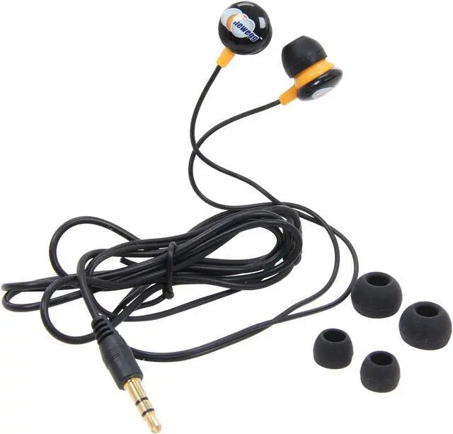 Alt view image 6 of 6 - Newegg Gift - Ear Buds, Black/Orange