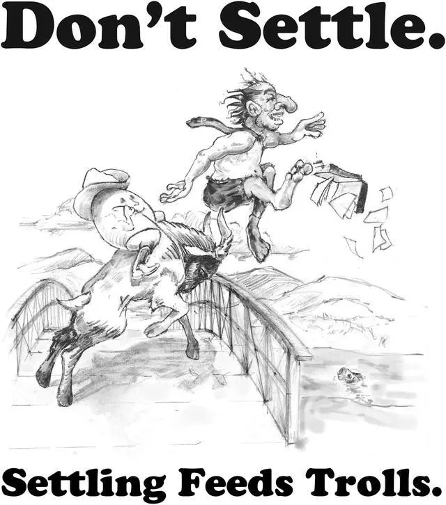 Alt view image 3 of 3 - Newegg's Fight Patent Trolls T-Shirt