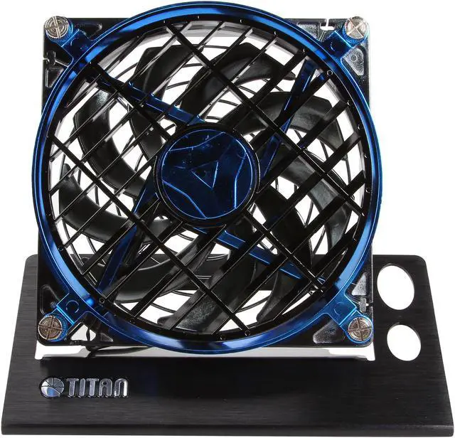 Alt view image 2 of 6 - TITAN TTC-NF01TZ/BB USB Fan, Alumin. Base w/Speed Control