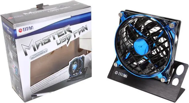 Alt view image 6 of 6 - TITAN TTC-NF01TZ/BB USB Fan, Alumin. Base w/Speed Control