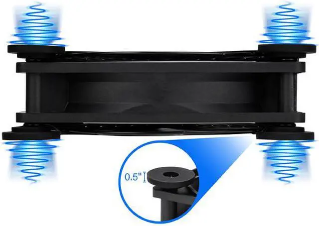 Alt view image 4 of 7 - Rosewill 120mm External USB Fan with Adjustable Multi-Speed Controller, Plug and Play, Quiet Operation Cabinet Cooling for Computer, Gaming Console, Audio/Video Electronics - RUF-17001