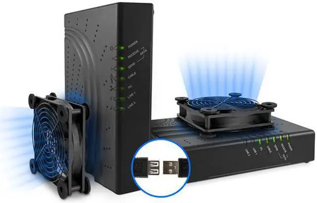 Alt view image 7 of 7 - Rosewill 120mm External USB Fan with Adjustable Multi-Speed Controller, Plug and Play, Quiet Operation Cabinet Cooling for Computer, Gaming Console, Audio/Video Electronics - RUF-17001