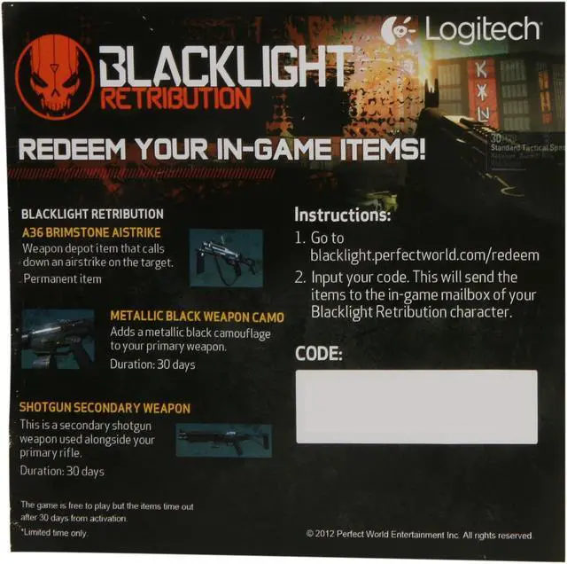 Main image of Logitech Gift - Blacklight Retribution