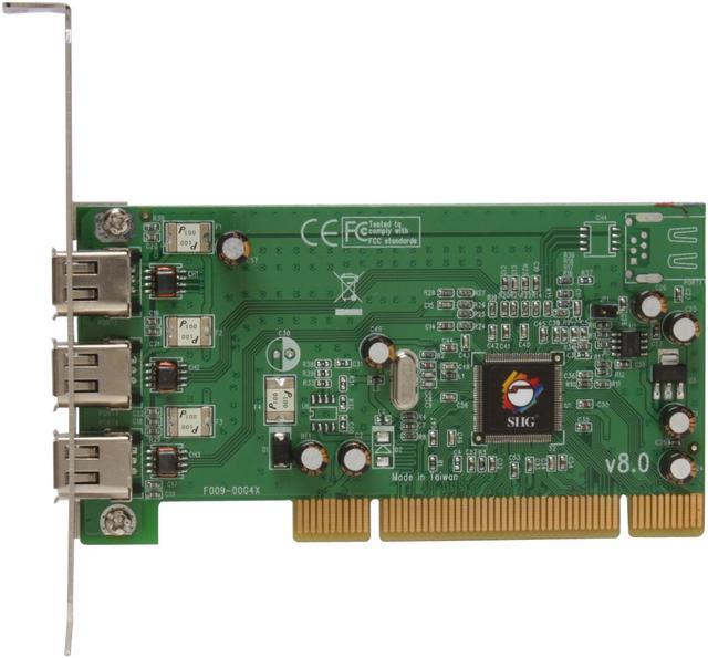 Acc+ PCI-IOFWVT6307-S - Carte Pci Firewire IEEE 1394 équipée de 2 ports  externe et d'un port interne + Cable + Soft