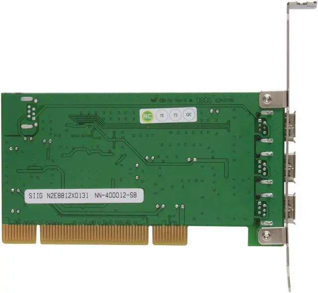 Alt view image 4 of 6 - SIIG 3-port 1394 (FireWire) PCI adapter Model NN-400012-S8