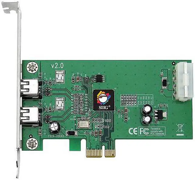 Alt view image 2 of 3 - SIIG FireWire 1394a 2-Port PCIe Card, Model NN-E20012-S2