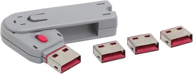 Alt view image 5 of 6 - SYBA SY-ACC20165 USB Port Blocker with 1 Key, and 4 Locks