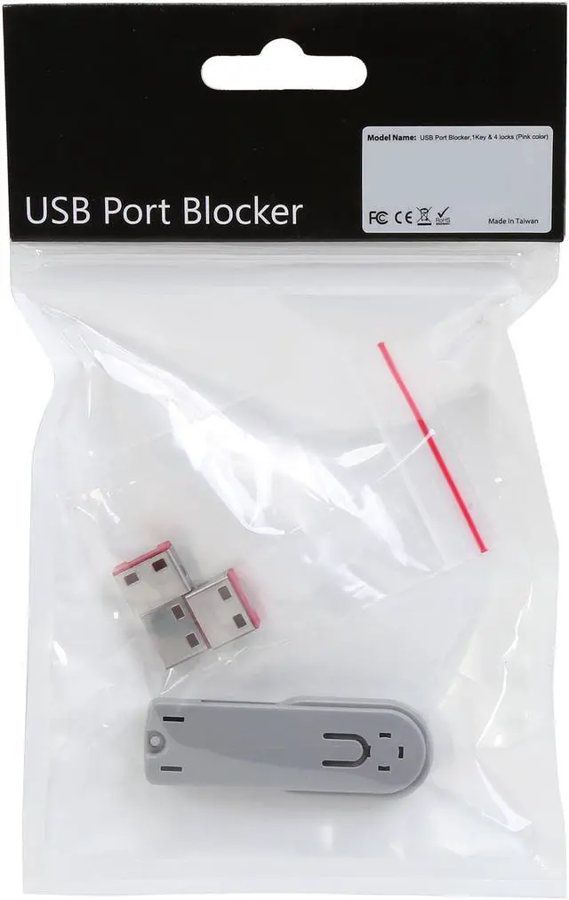 Alt view image 6 of 6 - SYBA SY-ACC20165 USB Port Blocker with 1 Key, and 4 Locks