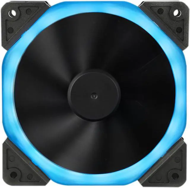 Alt view image 7 of 14 - DIYPC Rainbow-RGB Hydro Bearing 120mm Rainbow RGB Silent Fan for Computer Cases (7 Colors Change in 3 mode: Stable, Breathing and Rainbow Flashing)