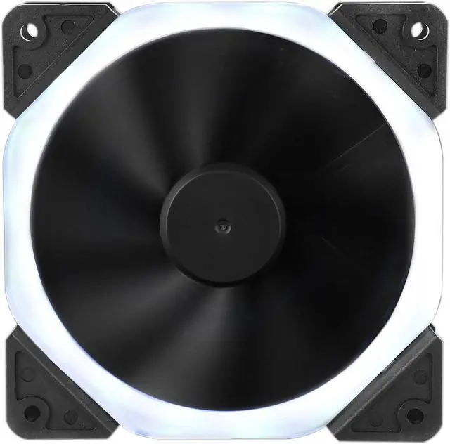 Alt view image 10 of 14 - DIYPC Rainbow-RGB Hydro Bearing 120mm Rainbow RGB Silent Fan for Computer Cases (7 Colors Change in 3 mode: Stable, Breathing and Rainbow Flashing)