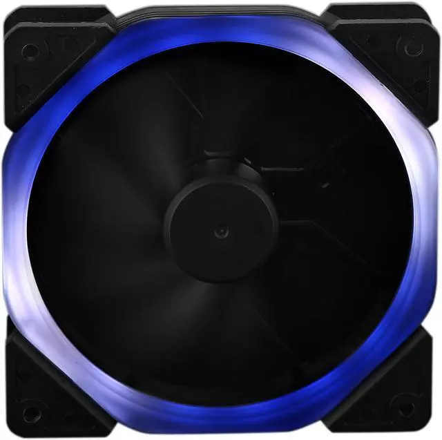 Alt view image 11 of 14 - DIYPC Rainbow-RGB Hydro Bearing 120mm Rainbow RGB Silent Fan for Computer Cases (7 Colors Change in 3 mode: Stable, Breathing and Rainbow Flashing)
