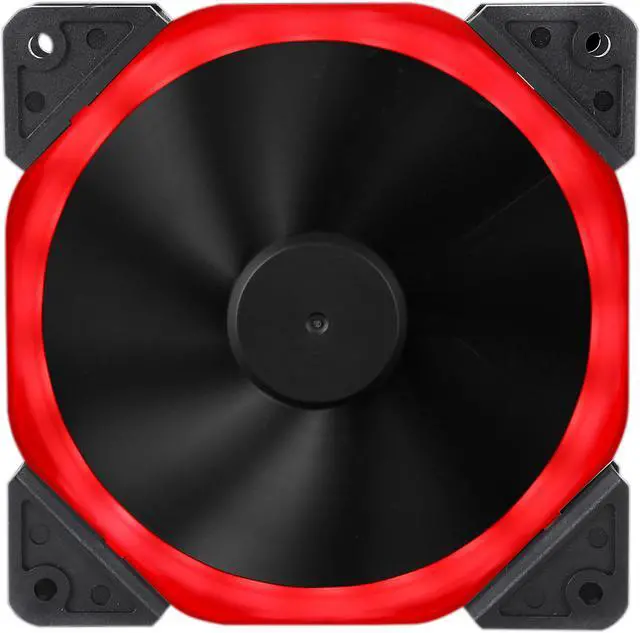 Alt view image 12 of 14 - DIYPC Rainbow-RGB Hydro Bearing 120mm Rainbow RGB Silent Fan for Computer Cases (7 Colors Change in 3 mode: Stable, Breathing and Rainbow Flashing)