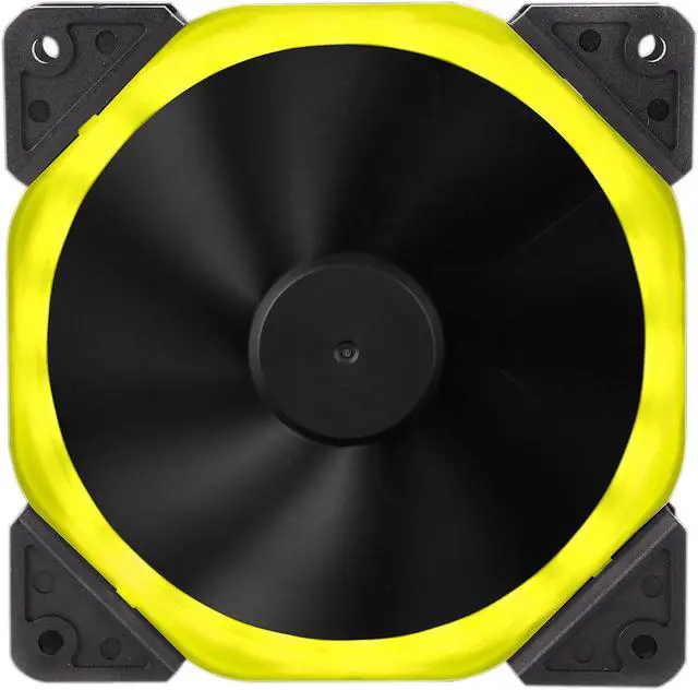Alt view image 13 of 14 - DIYPC Rainbow-RGB Hydro Bearing 120mm Rainbow RGB Silent Fan for Computer Cases (7 Colors Change in 3 mode: Stable, Breathing and Rainbow Flashing)