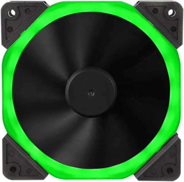 Alt view image 14 of 14 - DIYPC Rainbow-RGB Hydro Bearing 120mm Rainbow RGB Silent Fan for Computer Cases (7 Colors Change in 3 mode: Stable, Breathing and Rainbow Flashing)