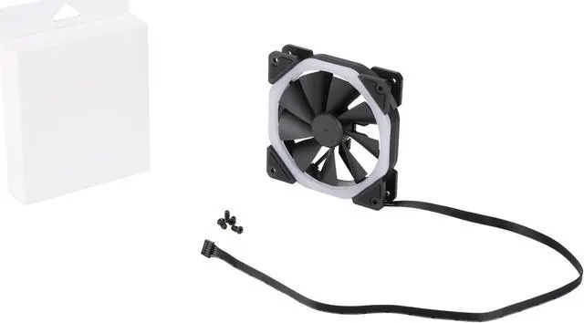 Alt view image 6 of 14 - DIYPC Rainbow-RGB Hydro Bearing 120mm Rainbow RGB Silent Fan for Computer Cases (7 Colors Change in 3 mode: Stable, Breathing and Rainbow Flashing)