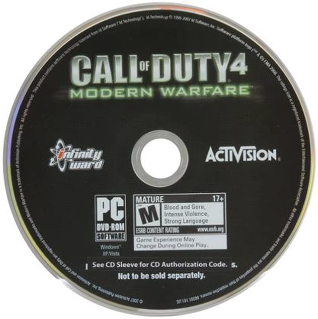 Two In One Cod Disc Open Box: XFX Gift - Call of Duty 4 Game Disk - Newegg.com
